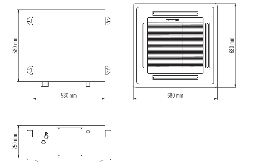  Overall dimensions MCFK-020-A2