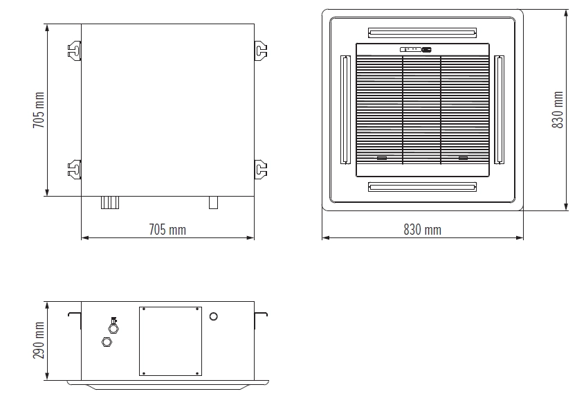  Overall dimensions MCFK-045-A2